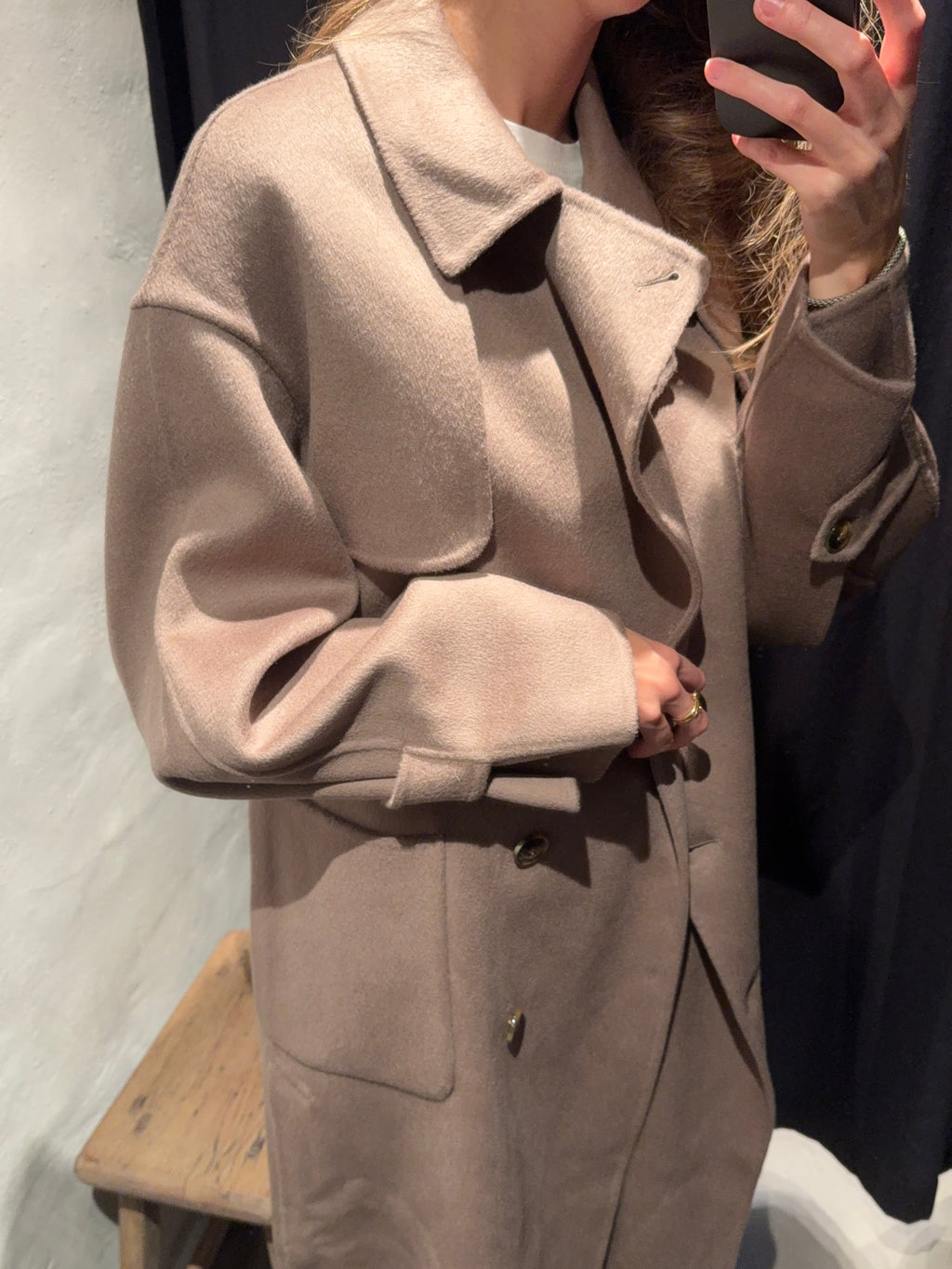 Olivia Coat - Dune Mist