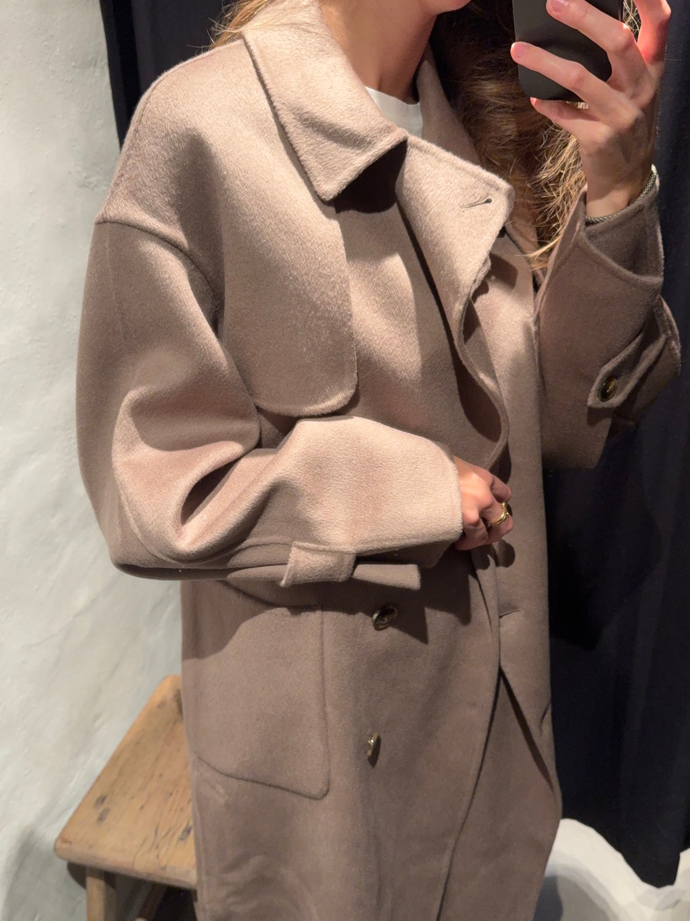 Olivia Coat - Dune Mist