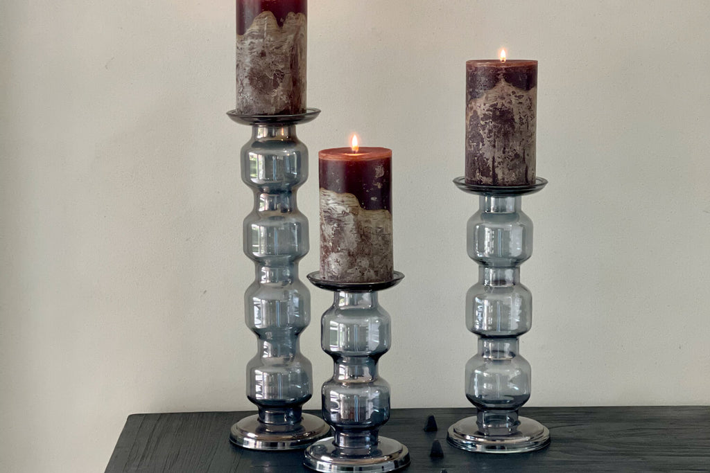 Grey Luster Roll Chandelier