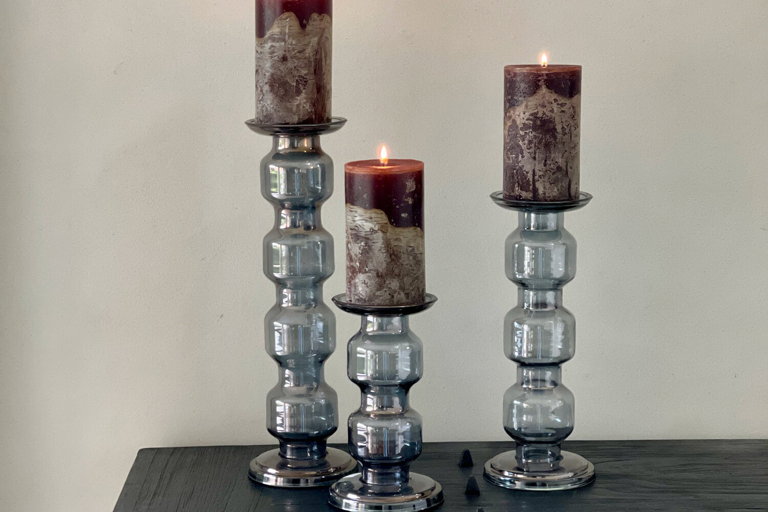 Grey Luster Roll Chandelier