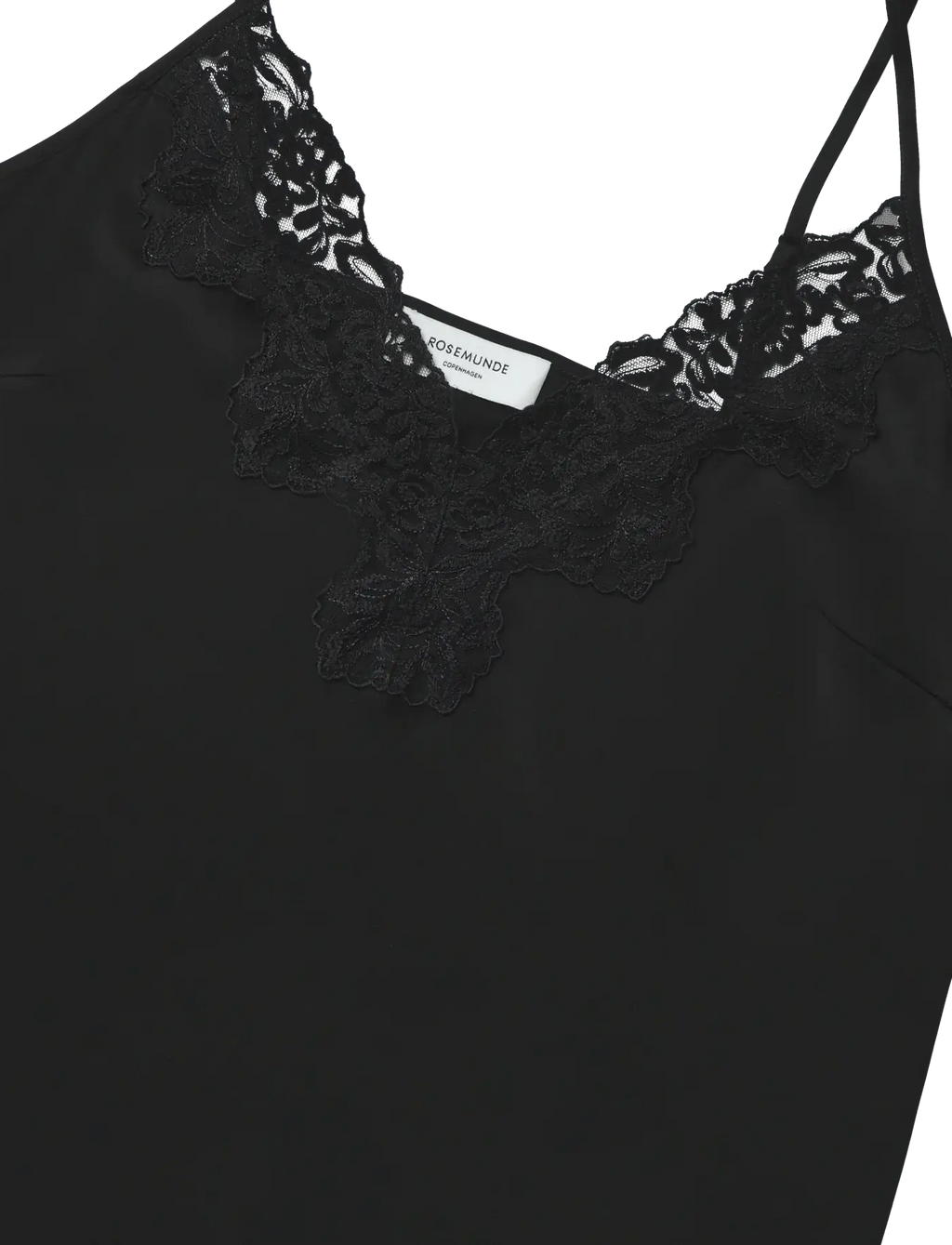 Patricia Silk Lace Top - Black
