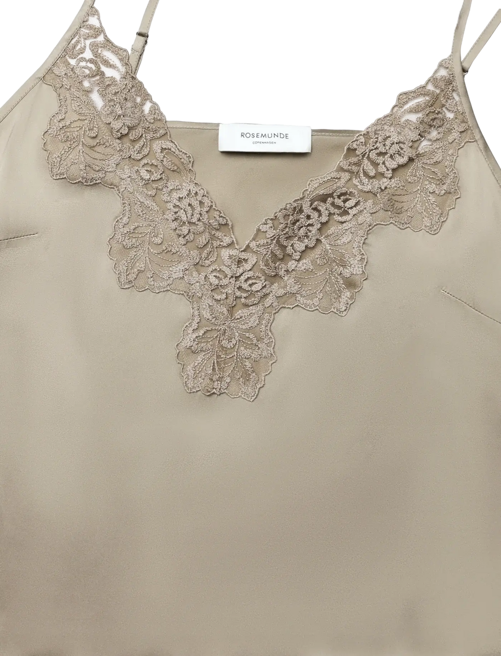 Patricia Silk Lace Top - Mocha Meringue