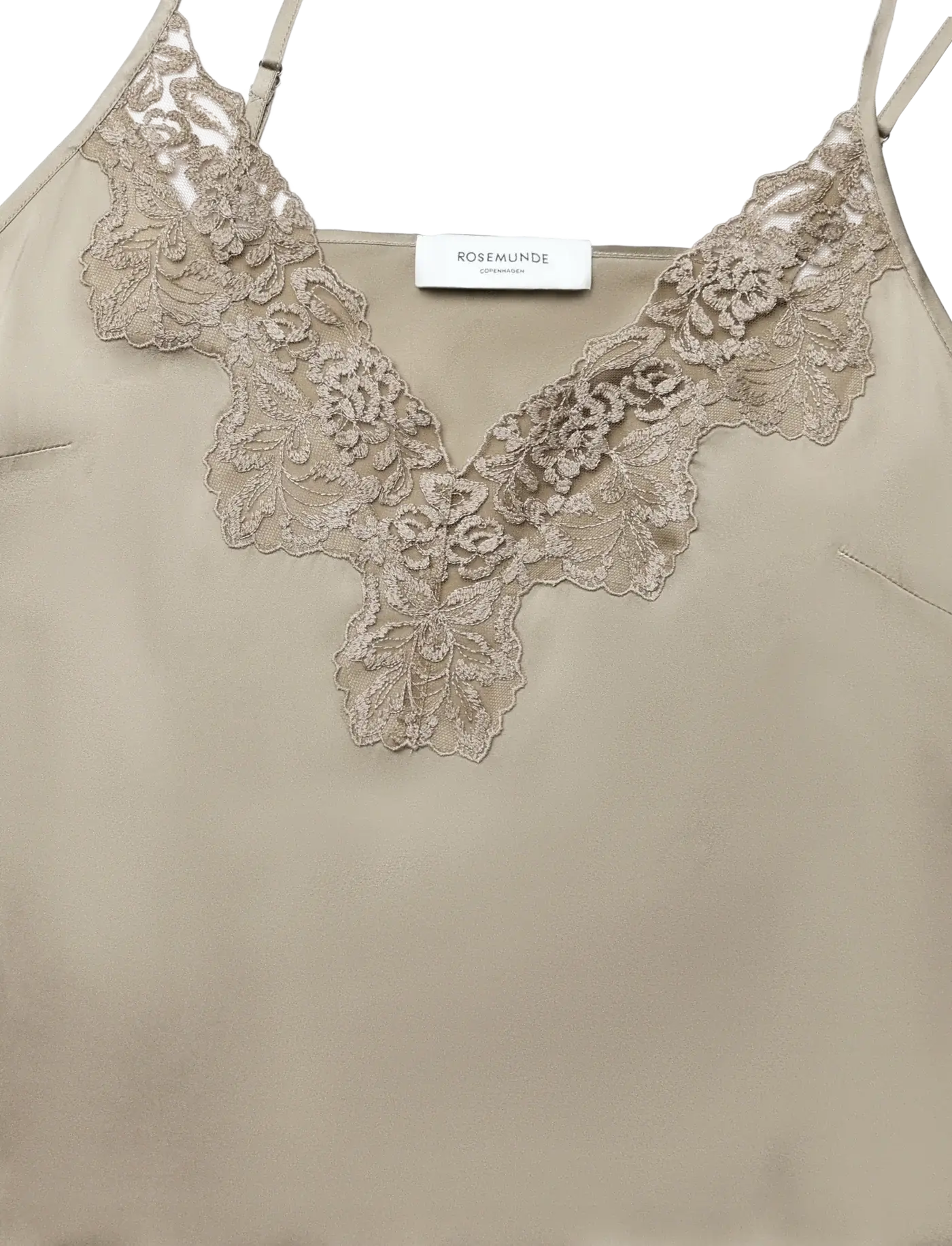 Patricia Silk Lace Top - Mocha Meringue