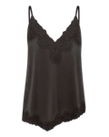 Patricia Silk Lace Top - Ganache