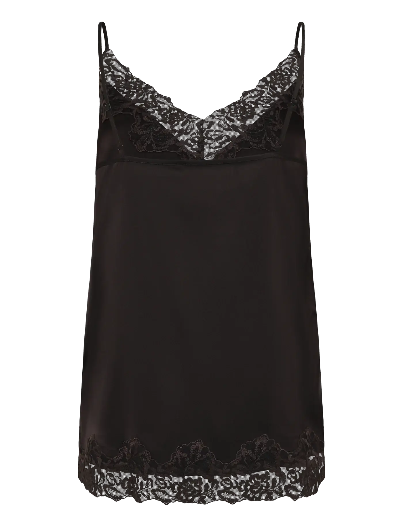 Patricia Silk Lace Top - Ganache