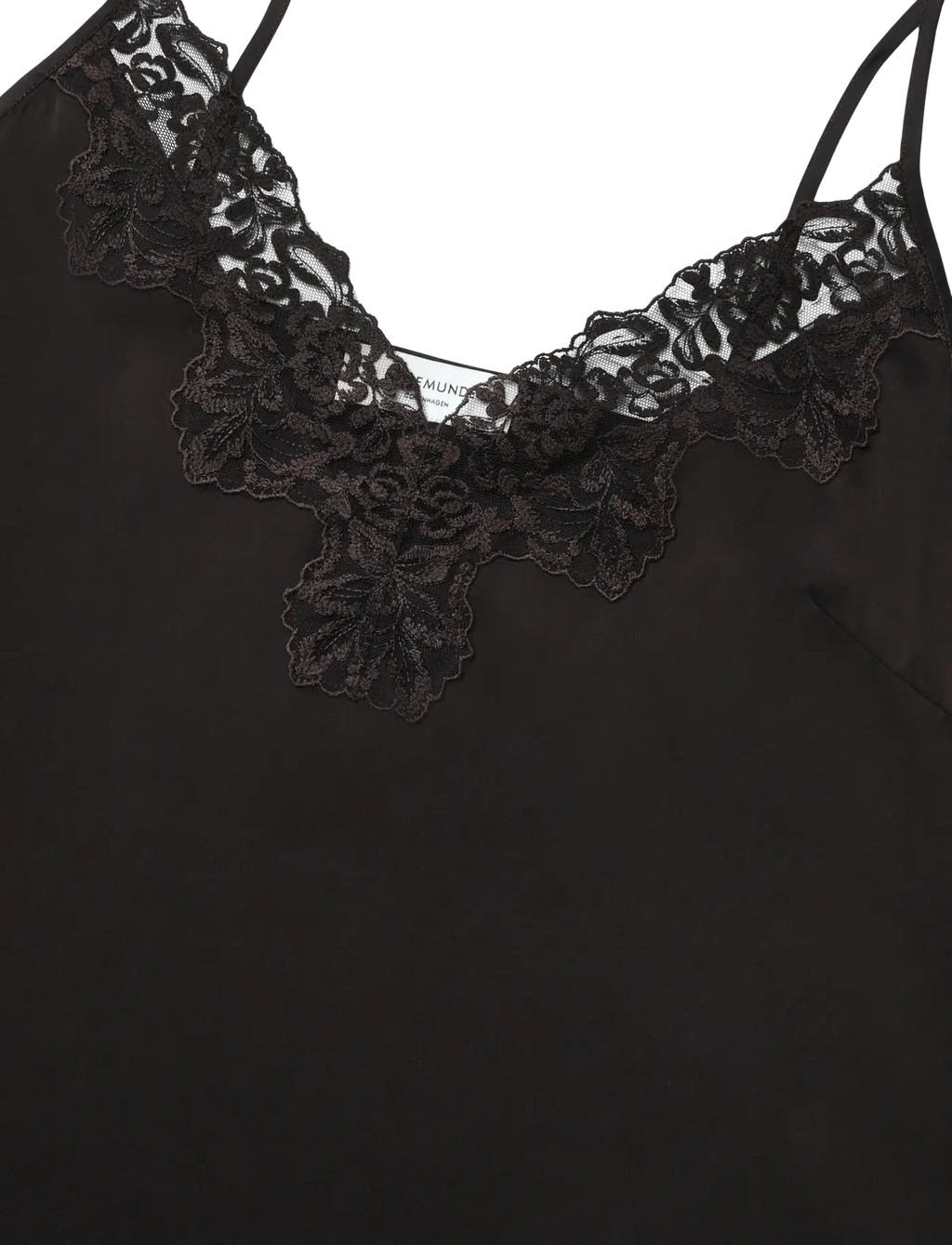 Patricia Silk Lace Top - Ganache