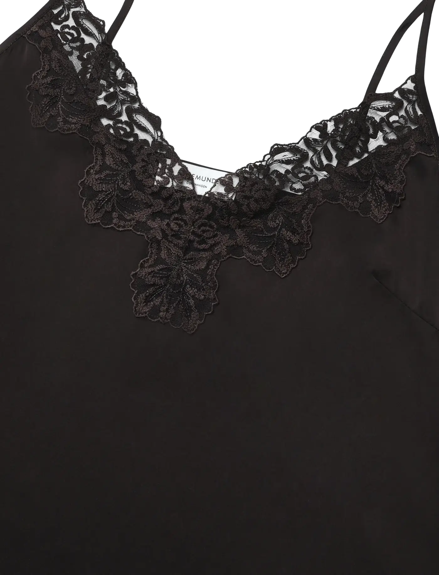 Patricia Silk Lace Top - Ganache