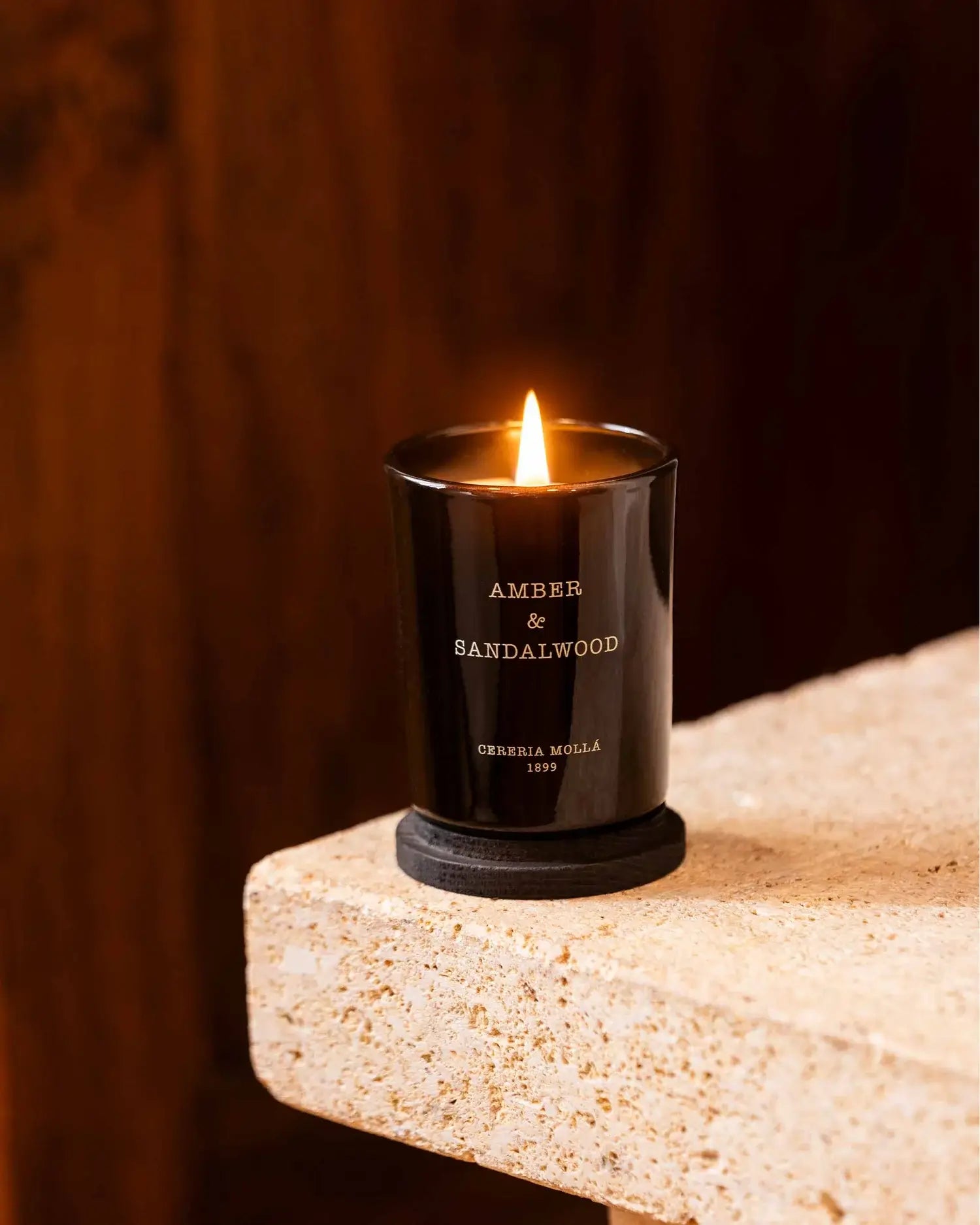 Duftlys 70g - Amber & Sandalwood