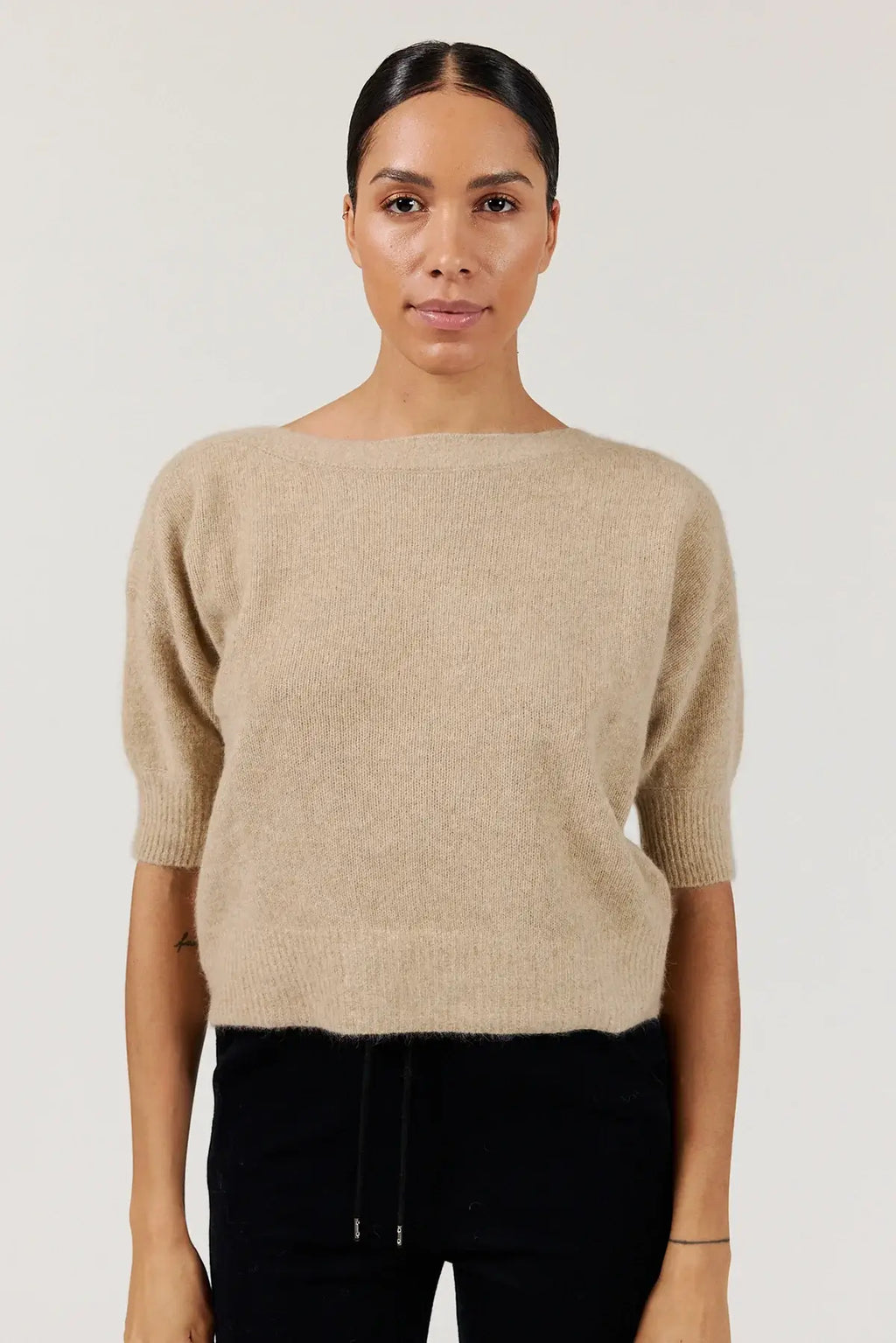 Moi Sweater - Beige Melange