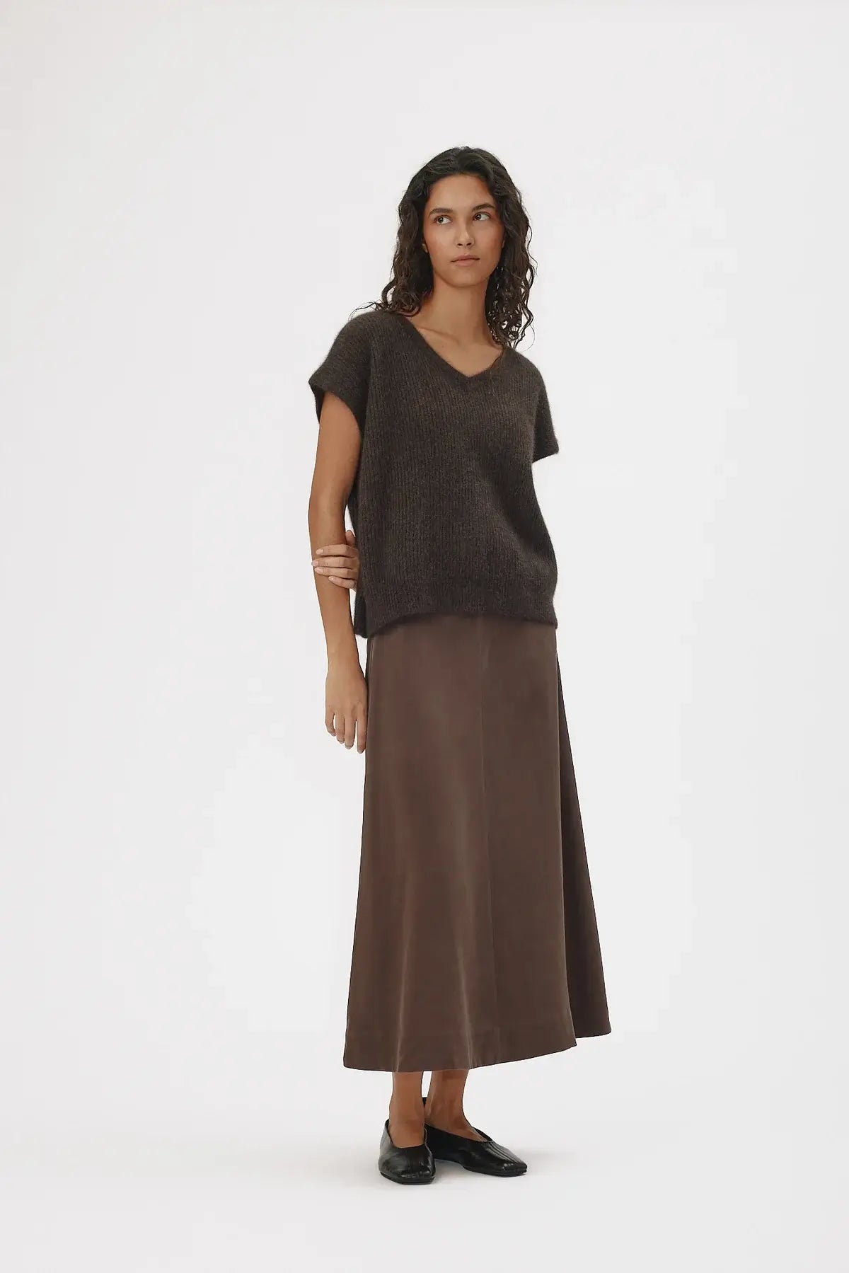 Henrietta Skirt - Espresso Brown