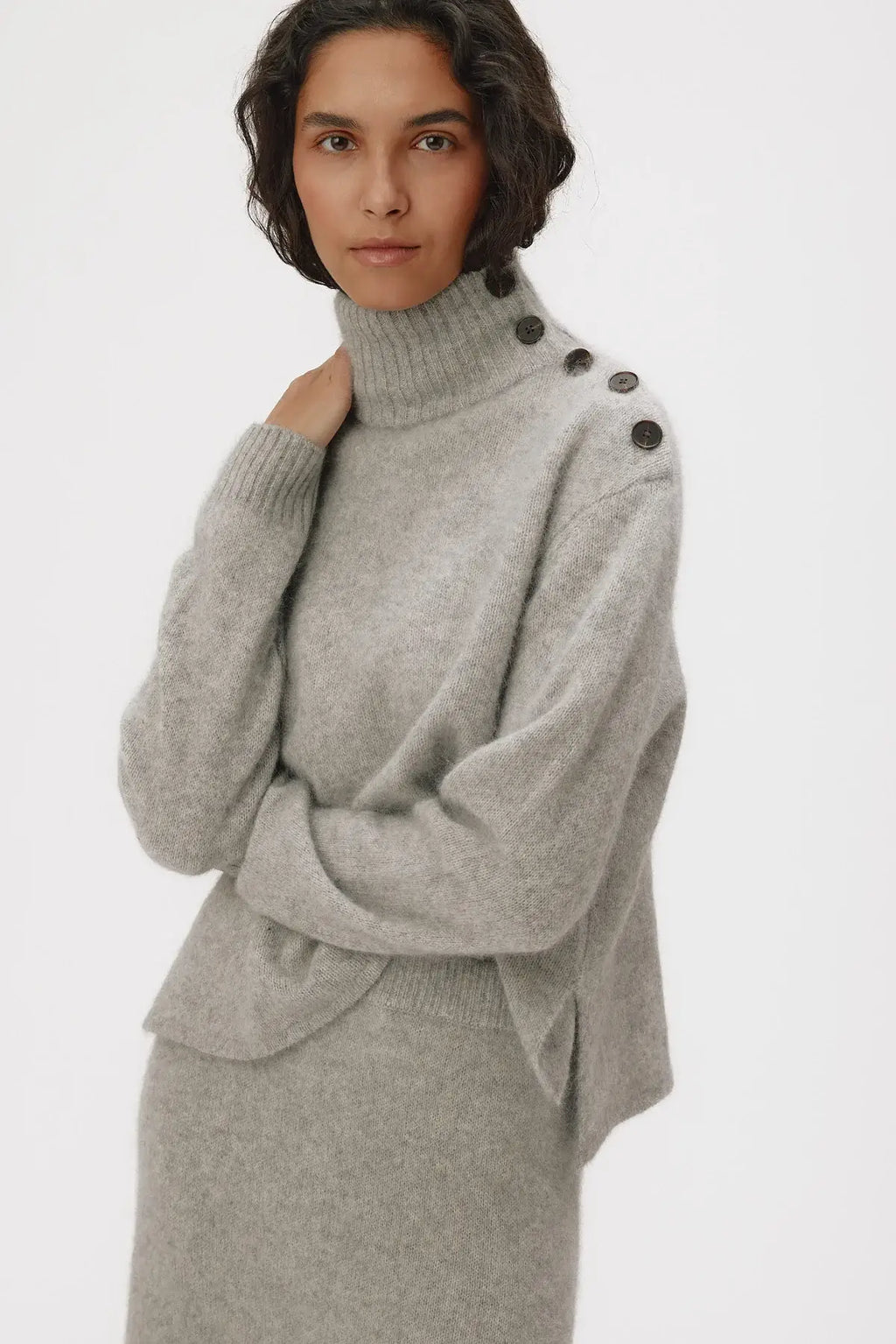 Cilia Sweater - Titanium Grey Melange