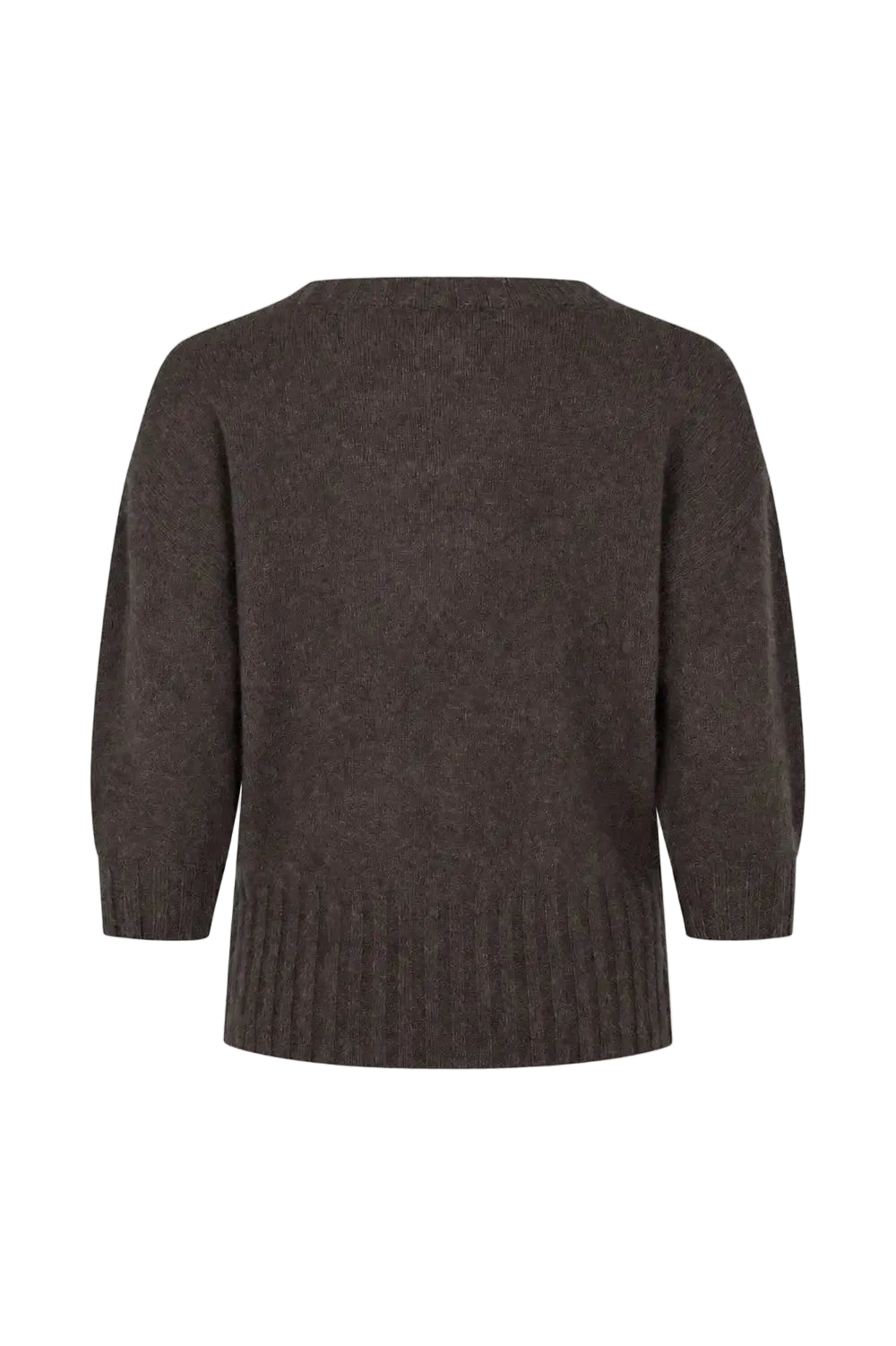 Mona striktrøje - Espresso Brown