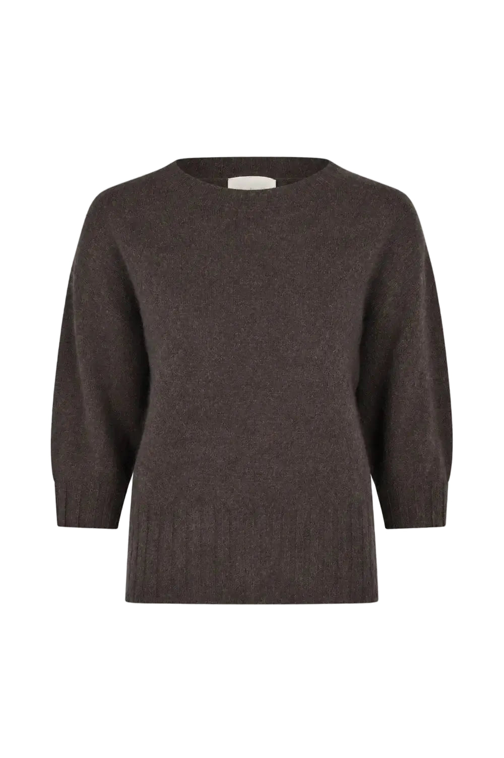 Mona striktrøje - Espresso Brown