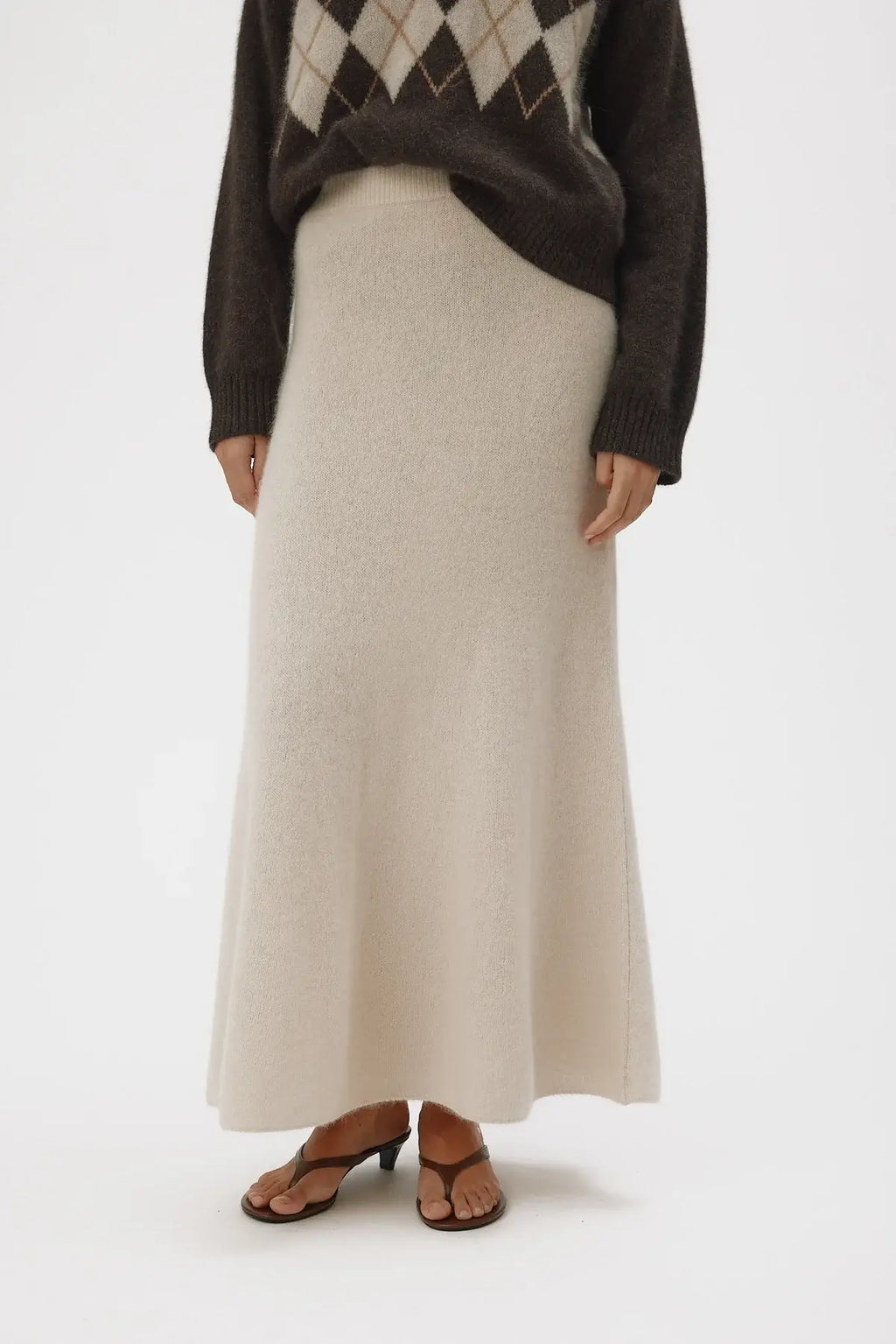 Isabella Skirt - Oatmeal Beige