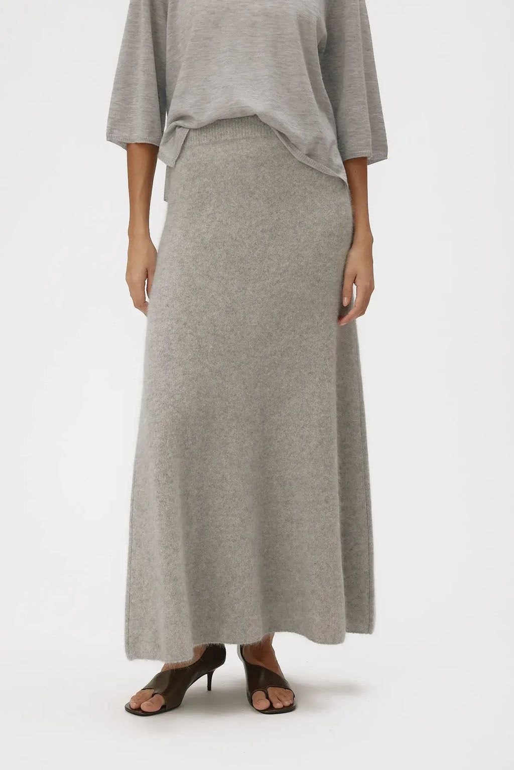 Isabella Skirt - Titanium Grey Melange