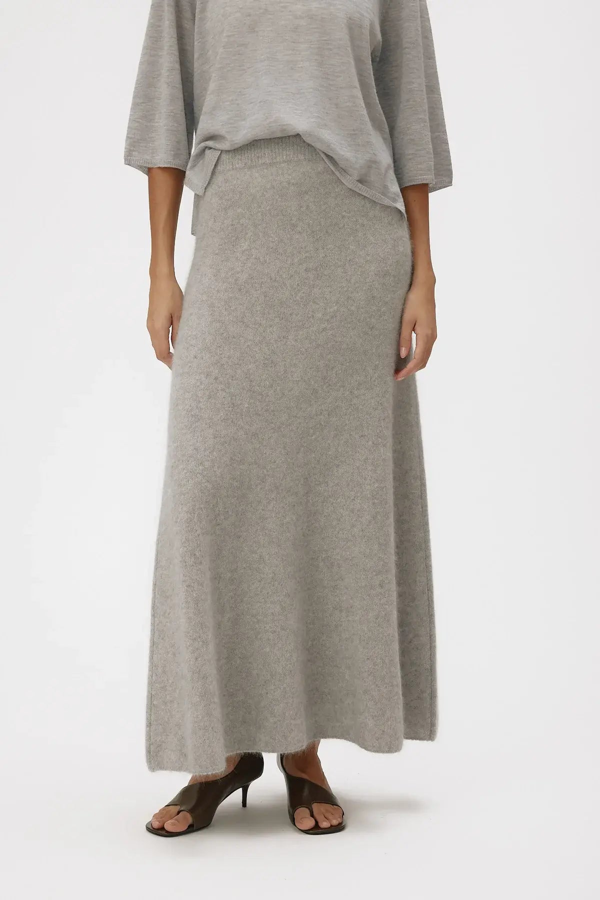 Isabella Skirt - Titanium Grey Melange
