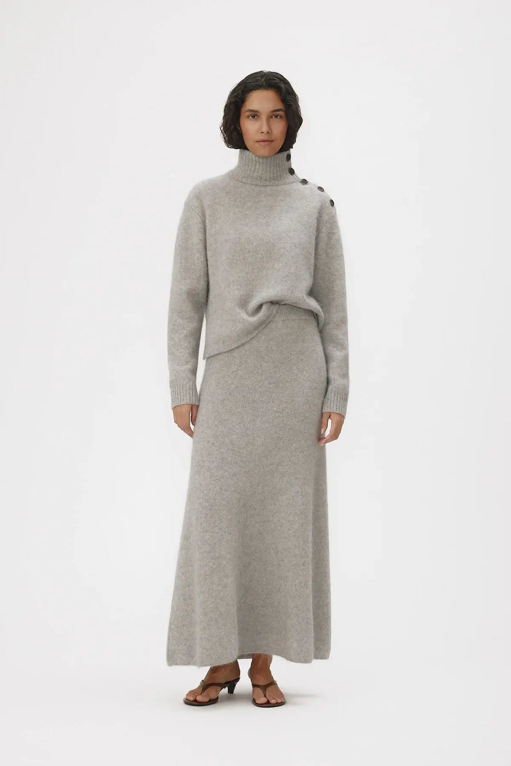 Isabella Skirt - Titanium Grey Melange