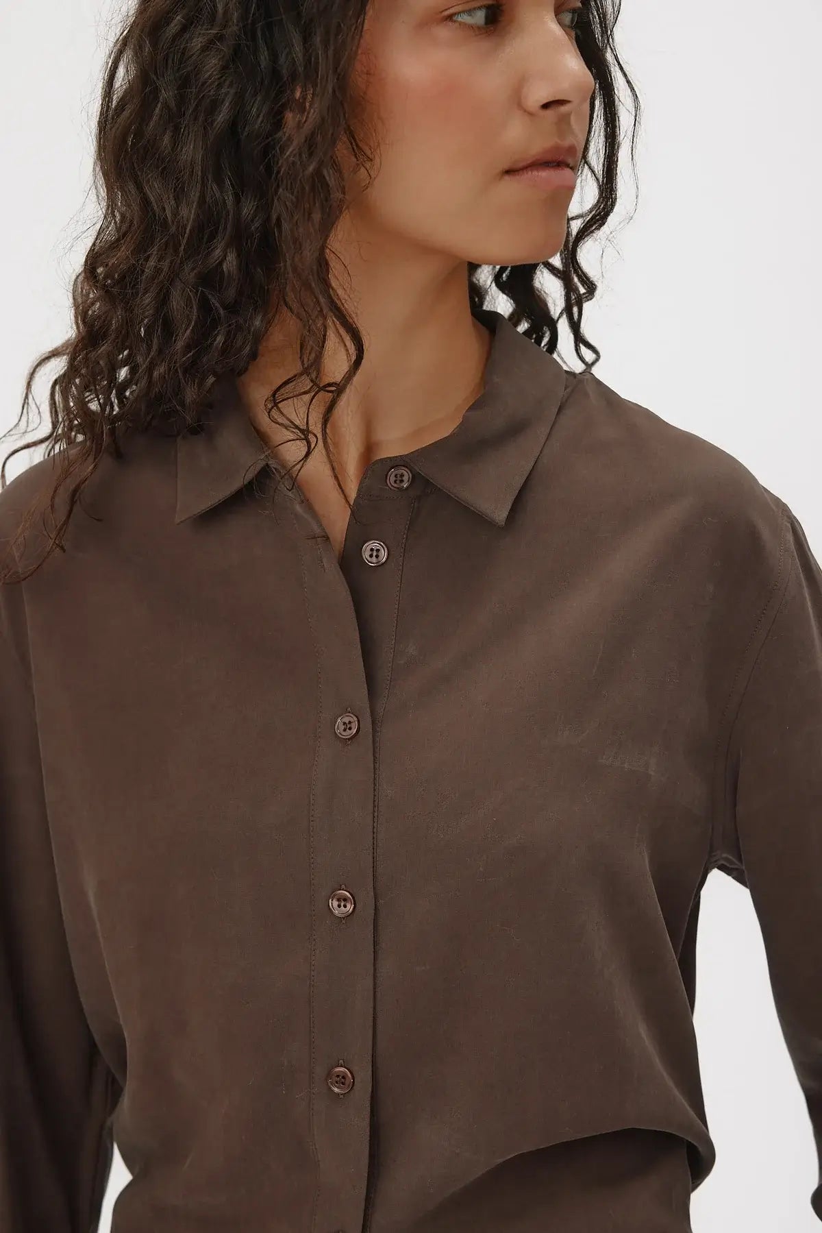 Ally Shirt - Espresso Brown
