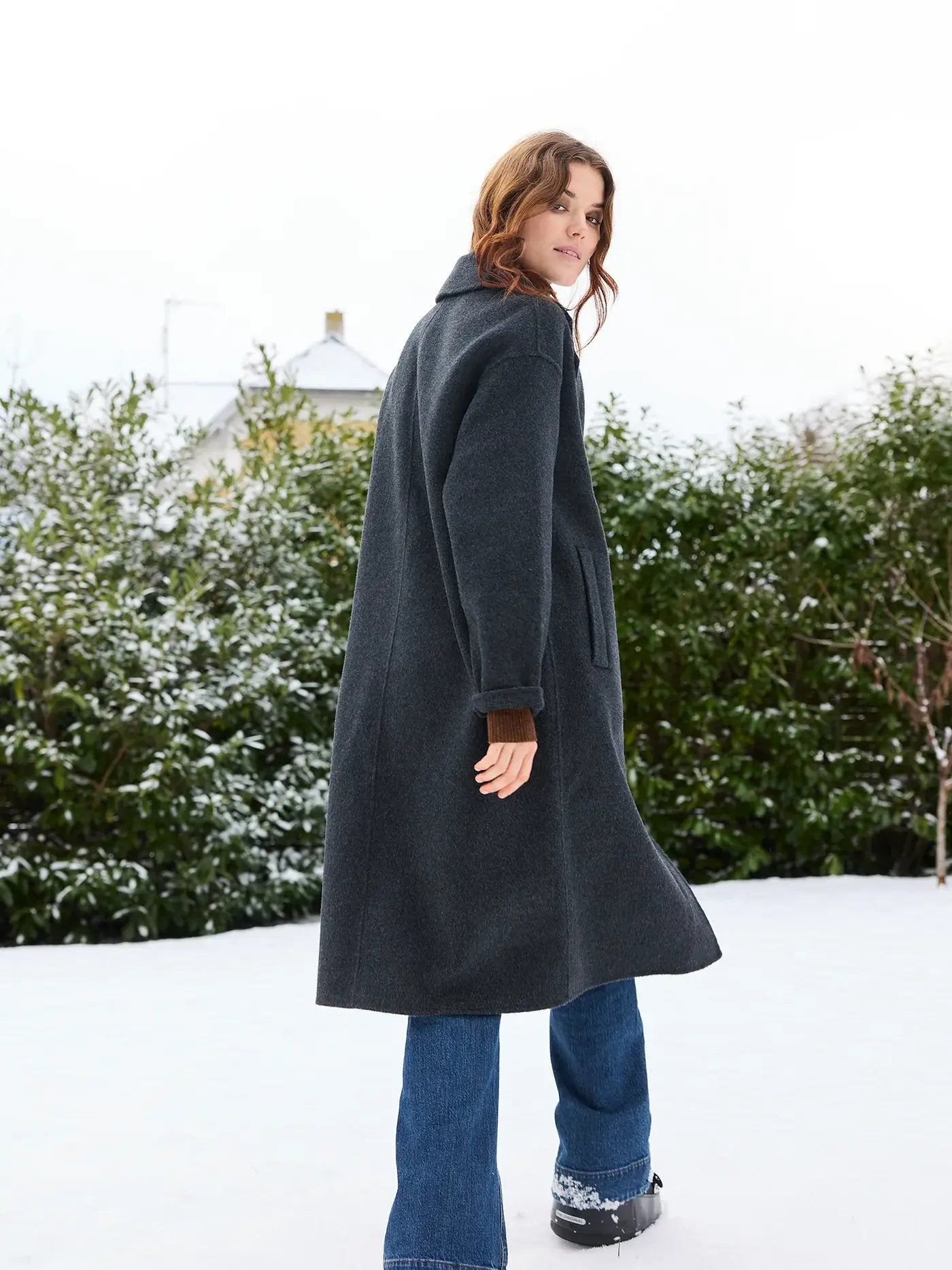 Clara Coat - Mørkegrå
