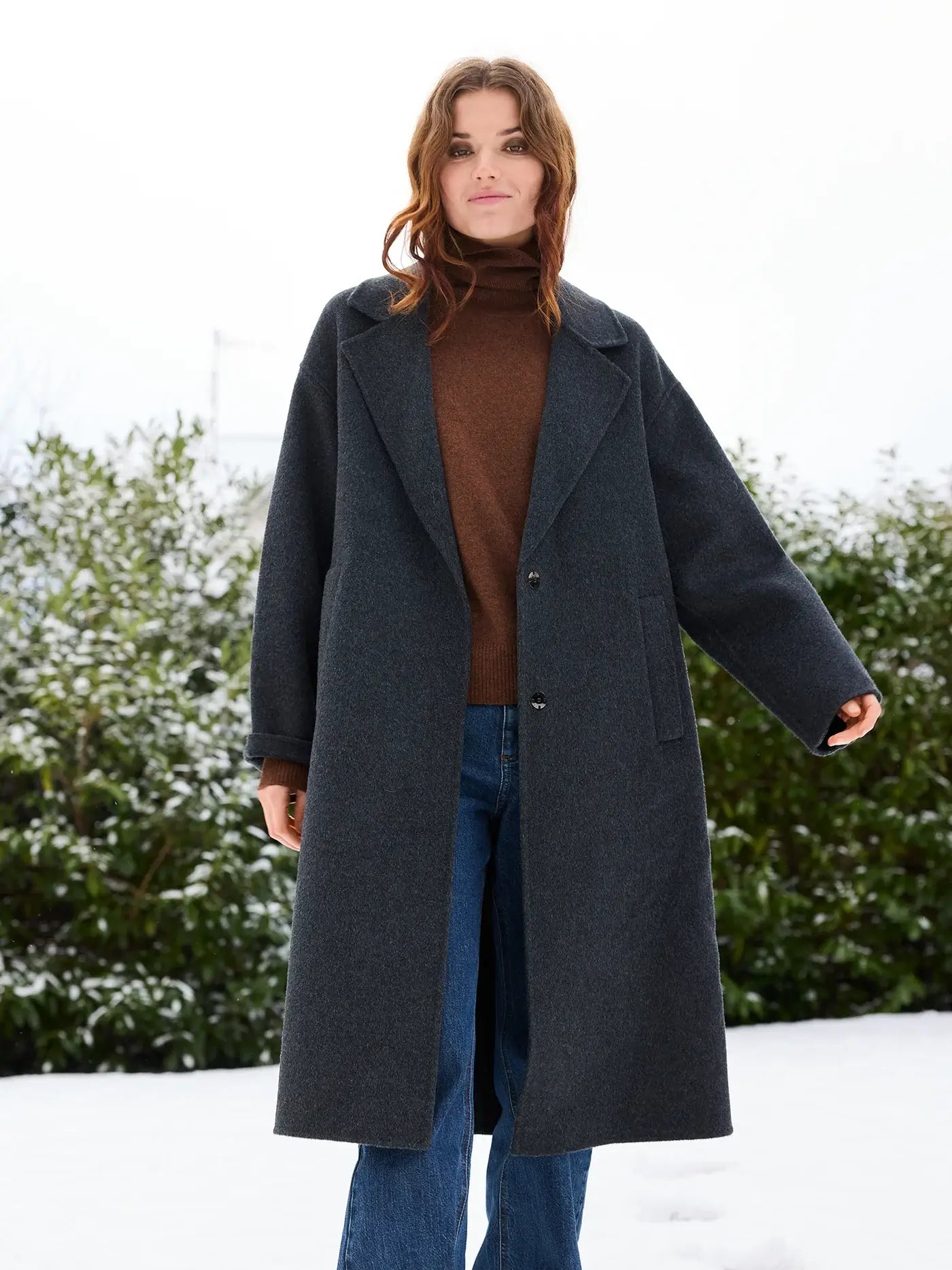Clara Coat - Mørkegrå