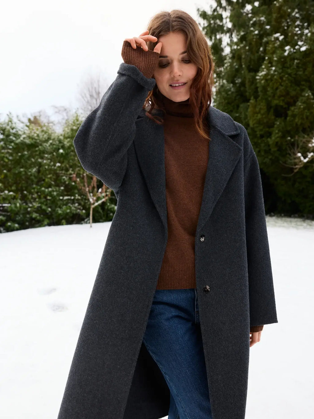 Clara Coat - Mørkegrå