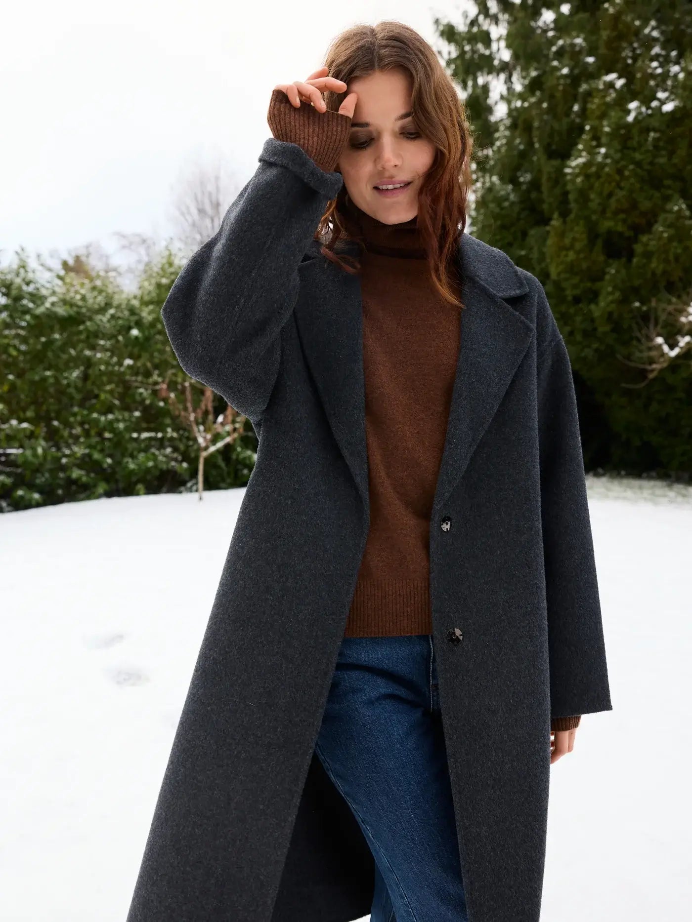 Clara Coat - Mørkegrå