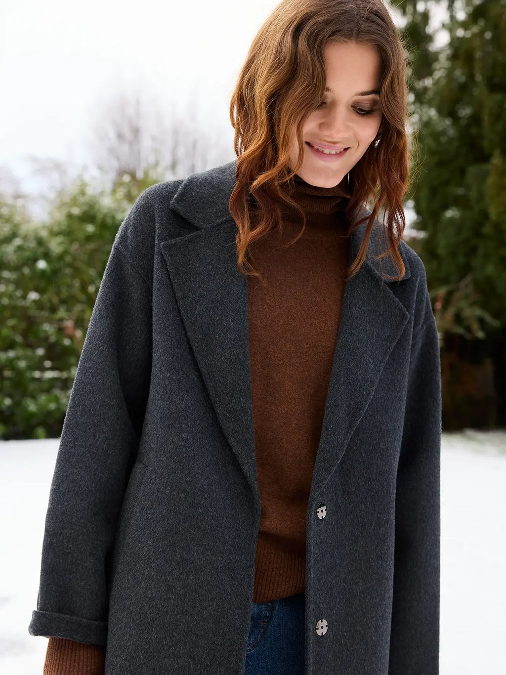 Clara Coat - Mørkegrå