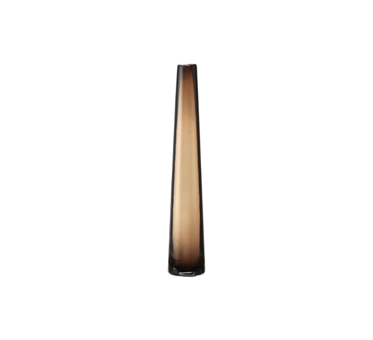 Vase i mocha med organisk kant