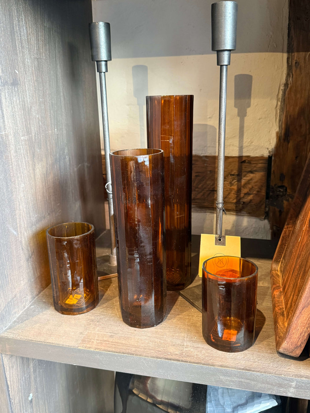 Glas cylinder vaser - flere farver