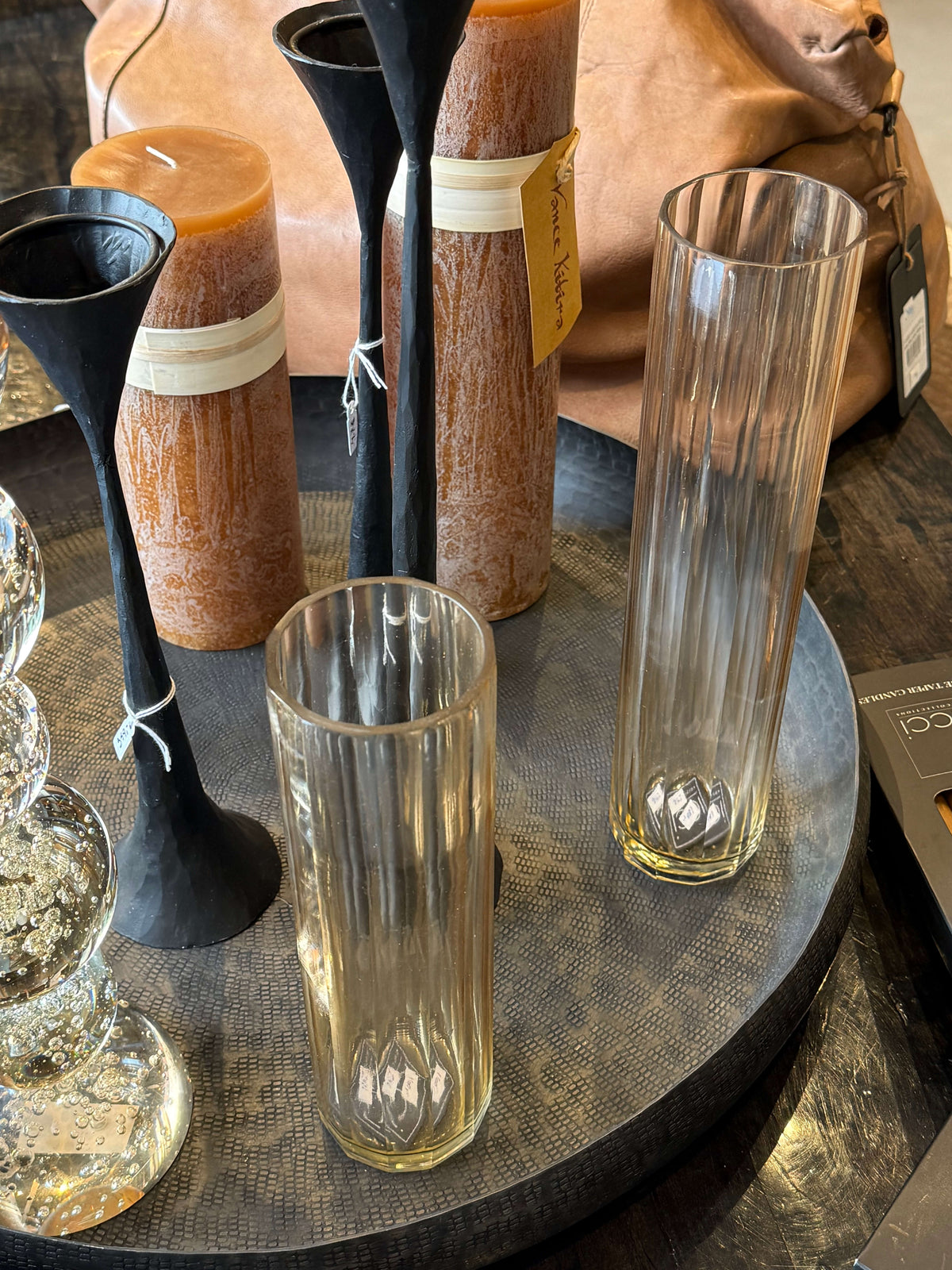 Glas cylinder vaser - flere farver