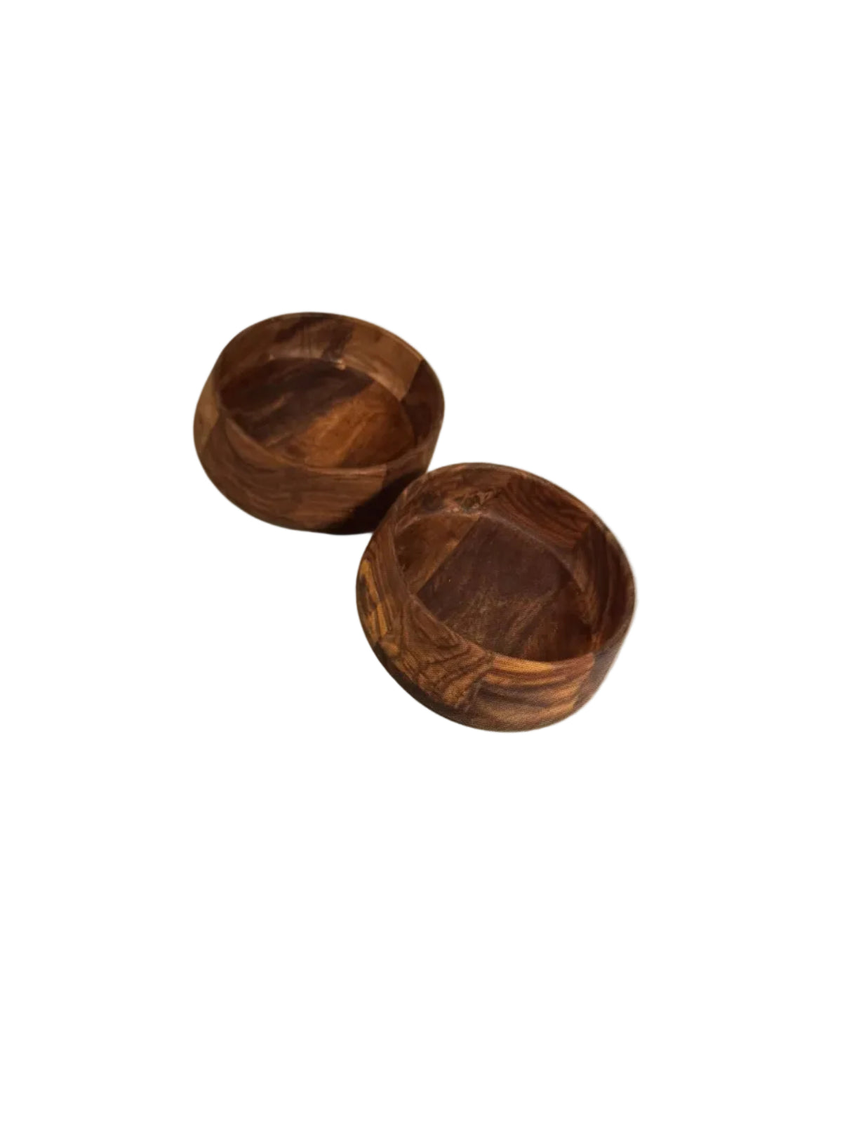 Wooden bowl natural oiled - set of 2