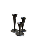 Handfoged Lysholder – Bronze Antique