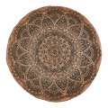 Juni Rug – black/natur, Ø150