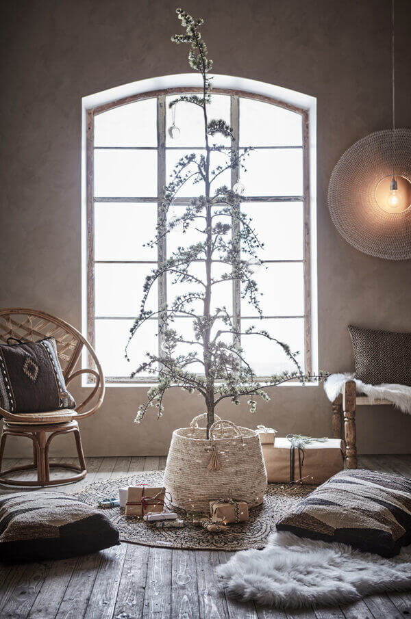 Juni Rug – black/natur, Ø150
