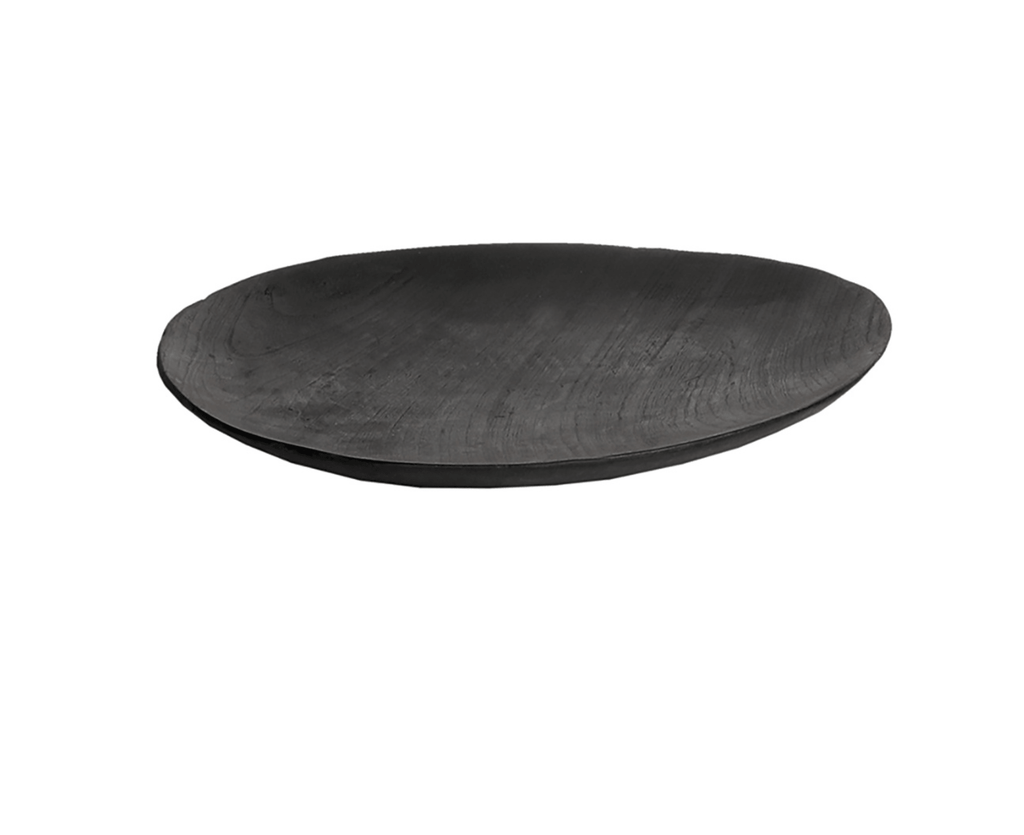 Schale Teak rundt fad