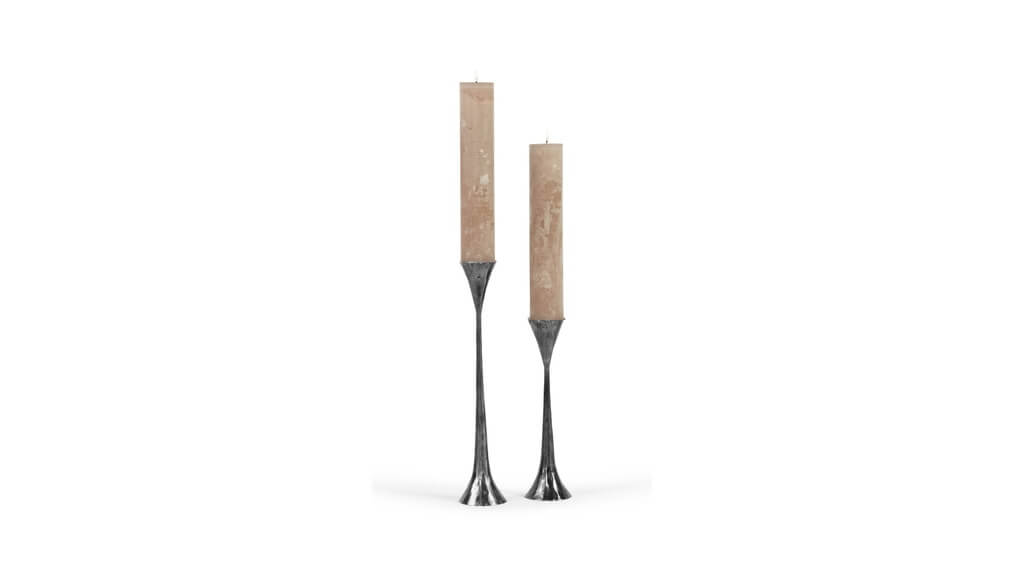 Handforged lysestager i sort