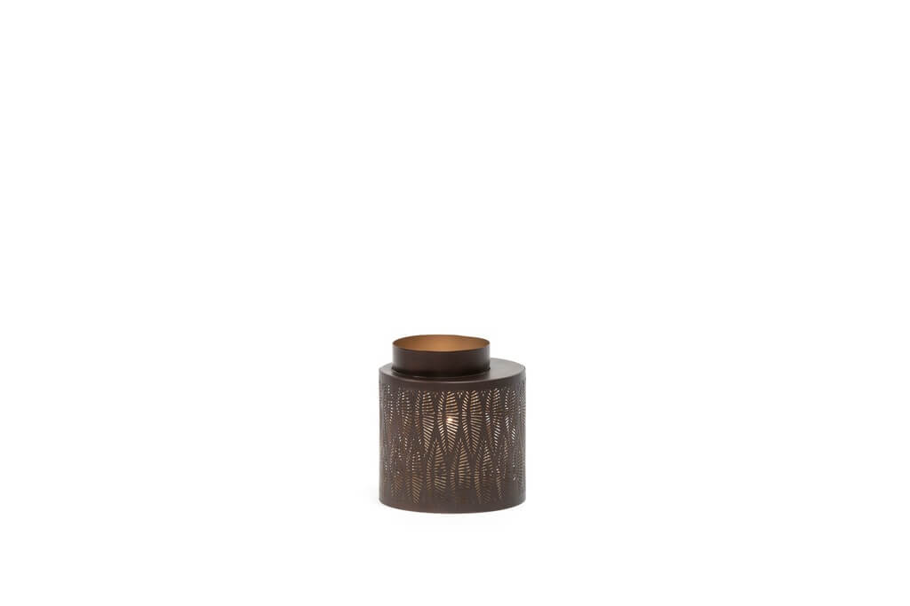 Hurricane lanterne antique/gold
