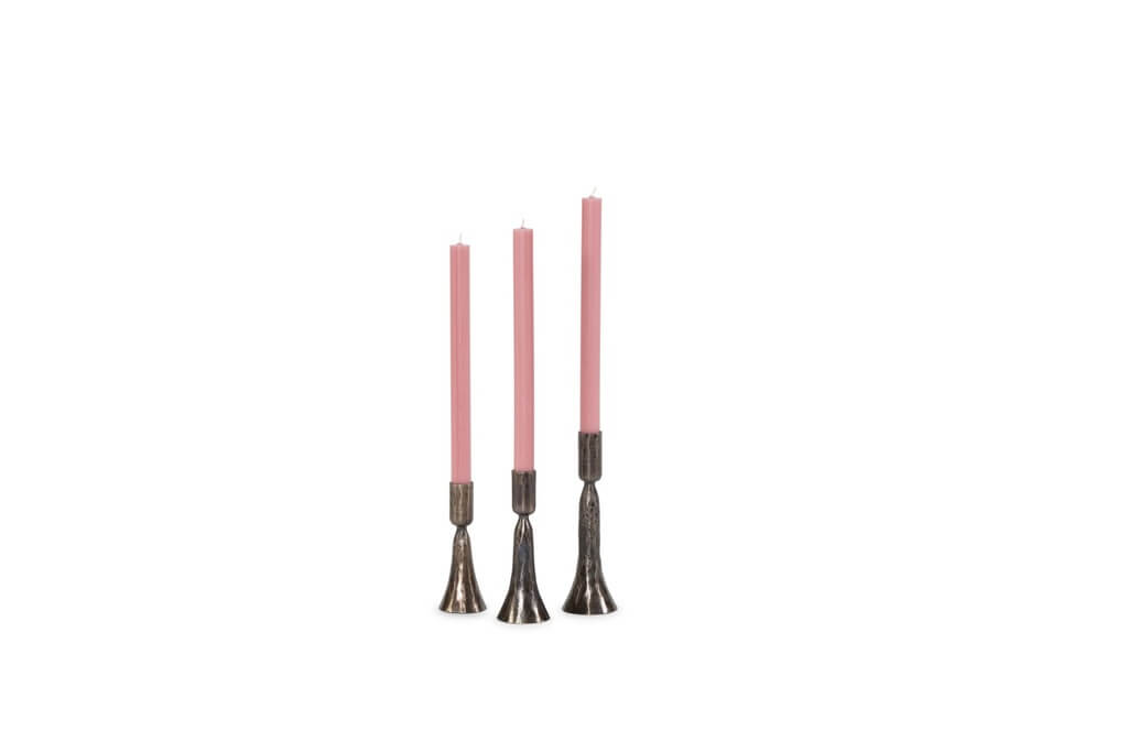 Handforged lysestager - bronze antique