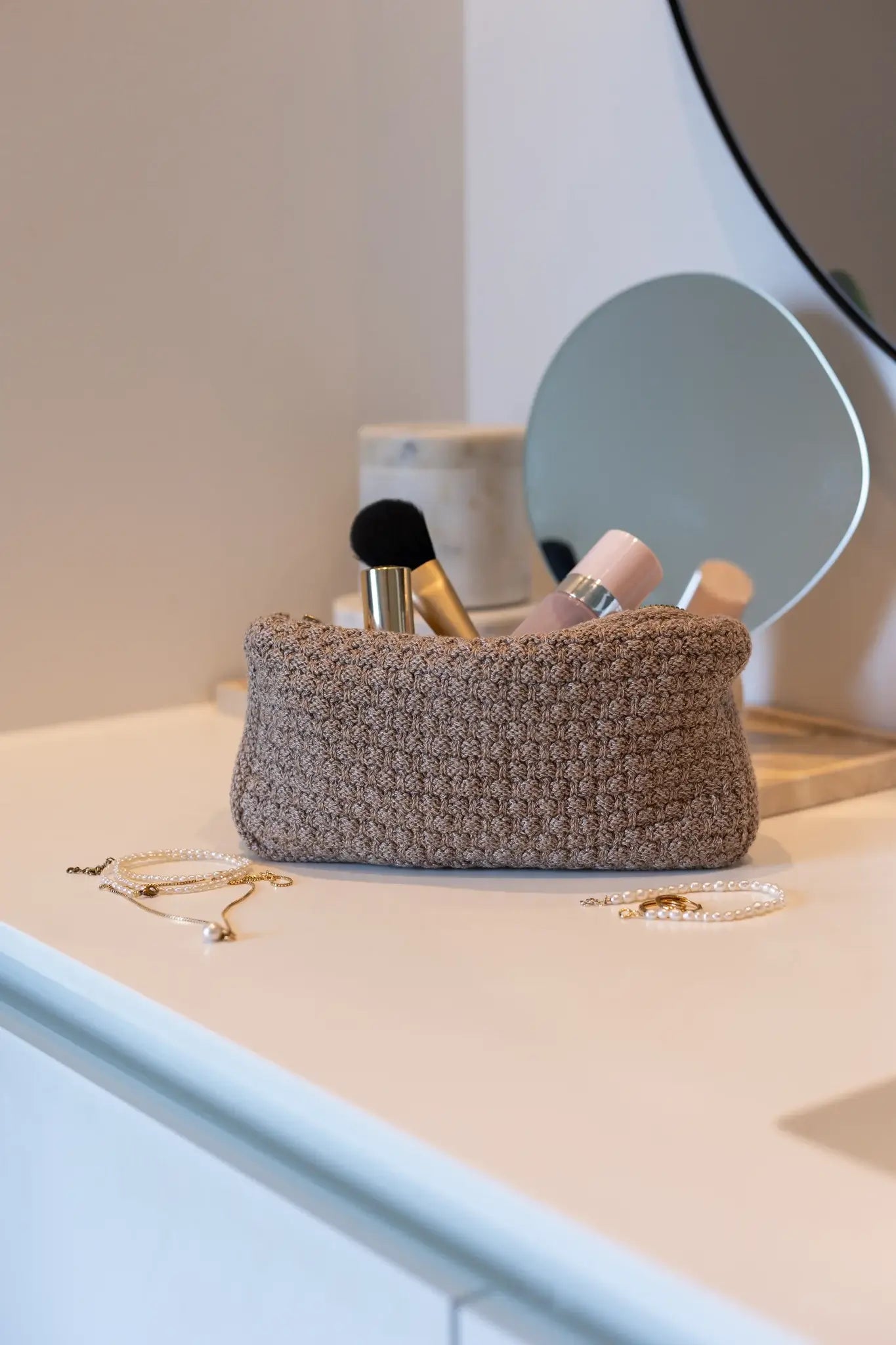 Strikket Clutch - Tiger