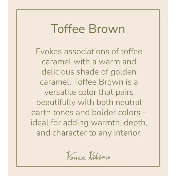 Bloklys i farven Toffee Brown