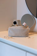 Strikket Clutch - Beige