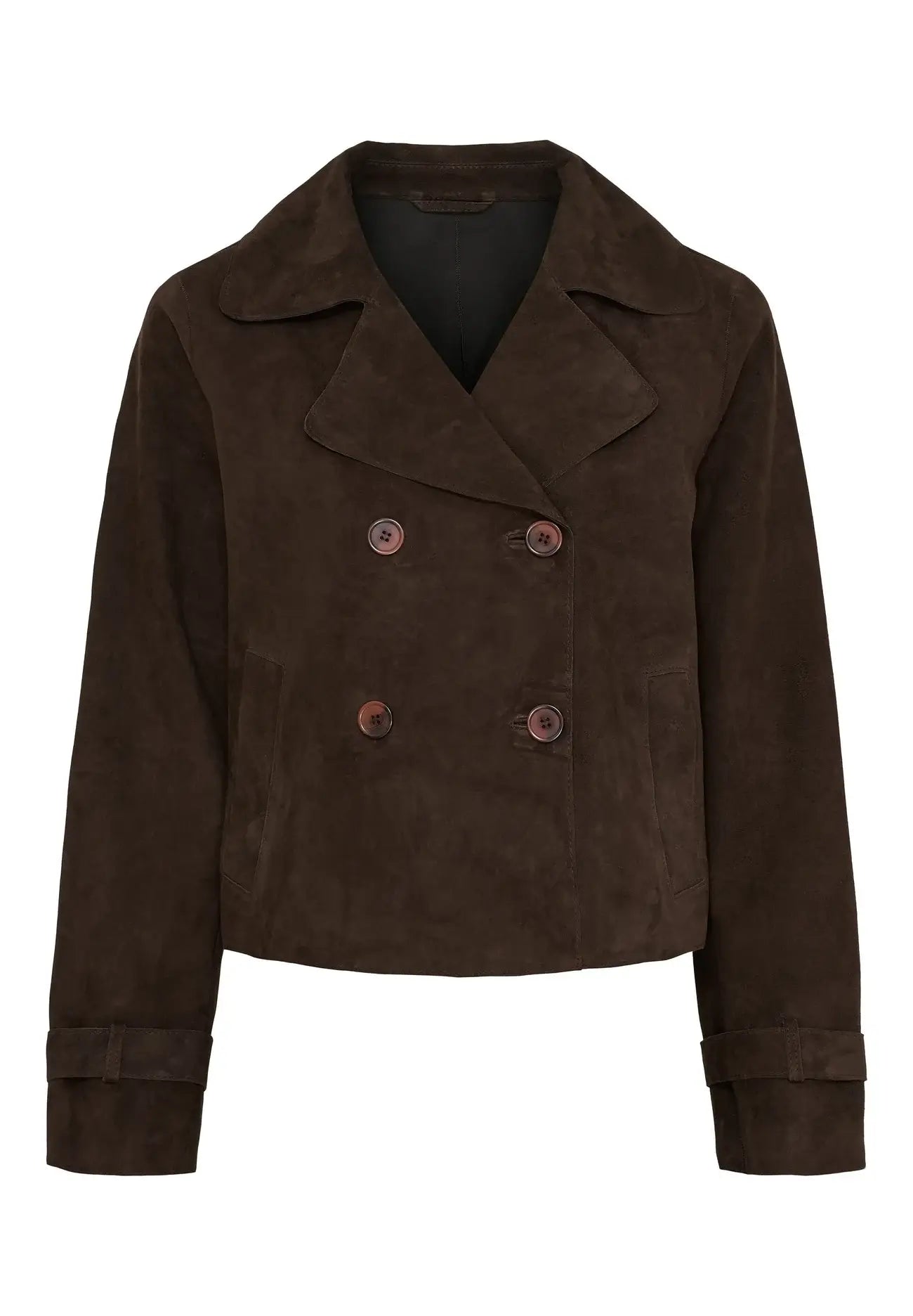 Jolie Suede Jacket - Dark Chocolate Brown