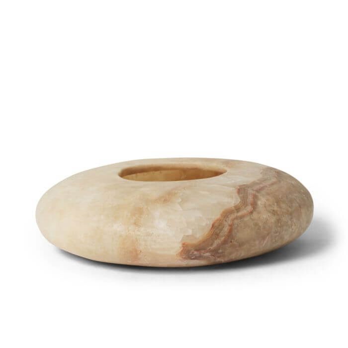 Alabast Oval - Brun