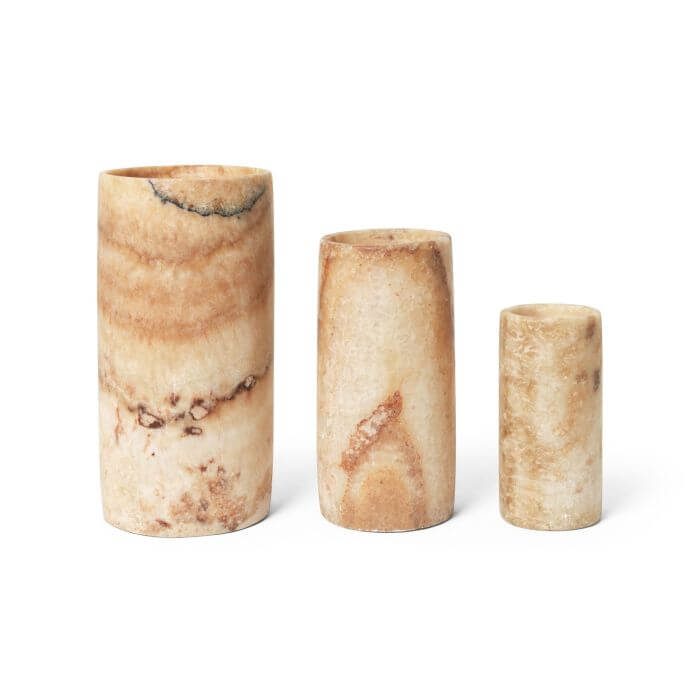 Alabast Cylinder - Brun