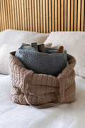 Strikket Toilettaske - Grey