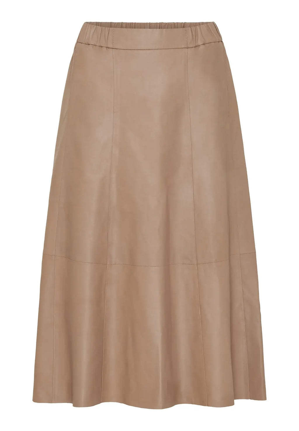 Sophie Leather Skirt - Latte