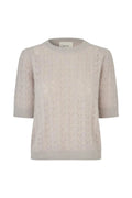 Rocca Deco Sweater - Silver White Melange
