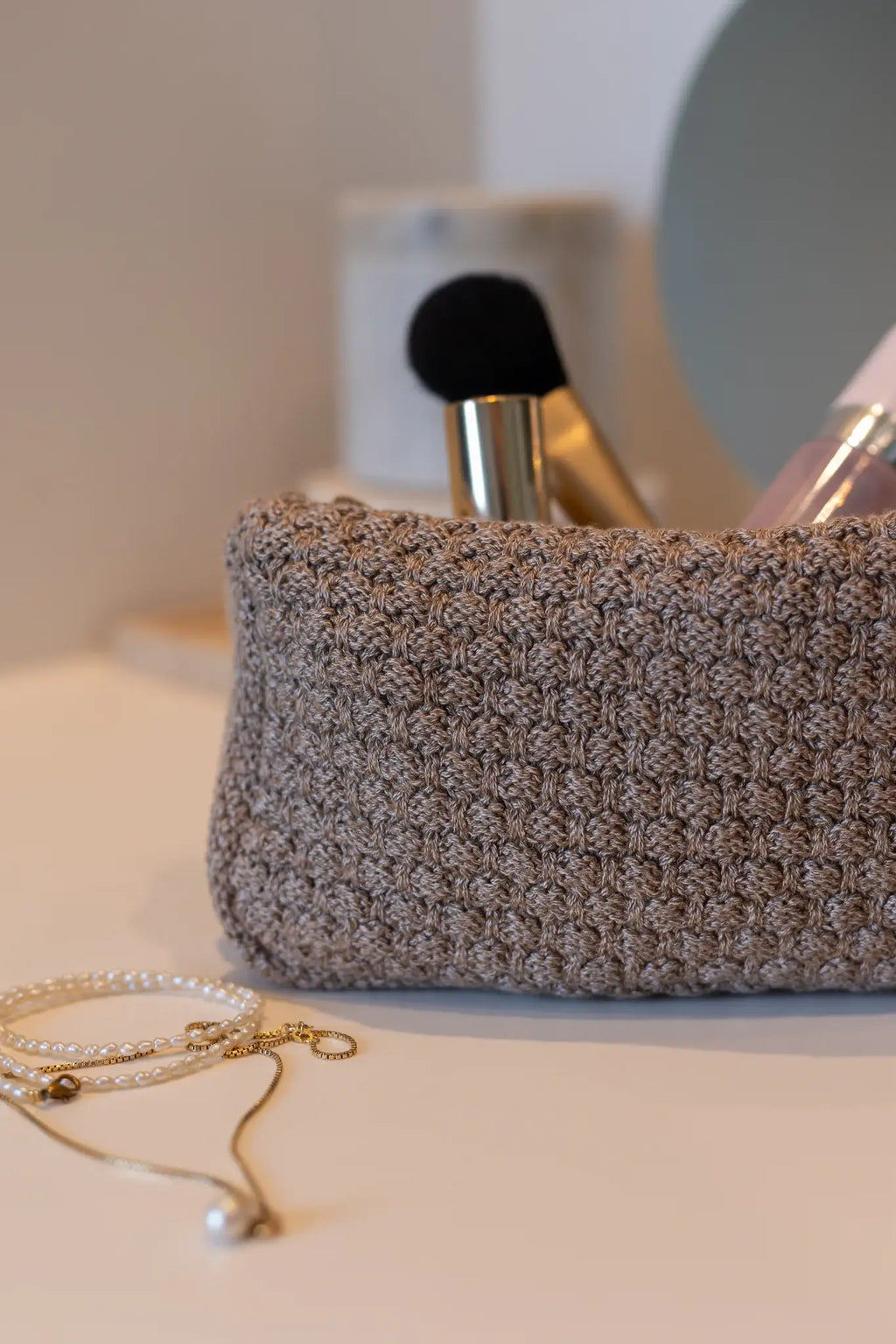 Strikket Clutch - Tiger