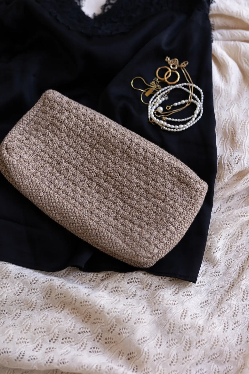 Strikket Clutch - Tiger