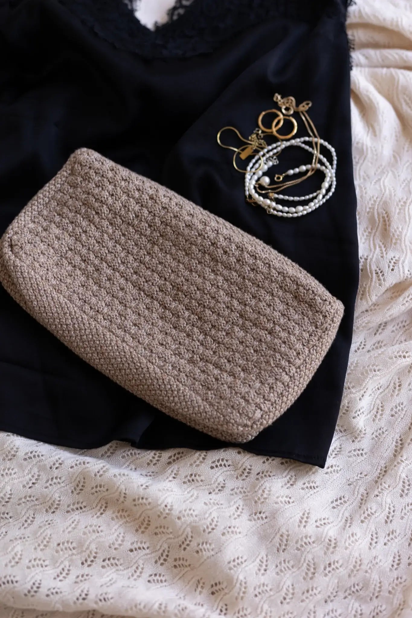 Strikket Clutch - Tiger